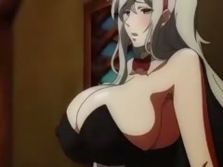 Kiimas fantaasia anime film koos tsenseerimata suur tissid, rühm,