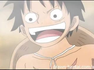 Viens gabals hentai - luffy heats augšup nami