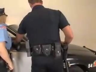 Cock hungry cop Rachel Love is pricked on her patrol car up her wet snatch